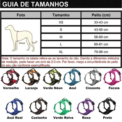 RefletSafe™ — Peitoral Reflexivo Cães