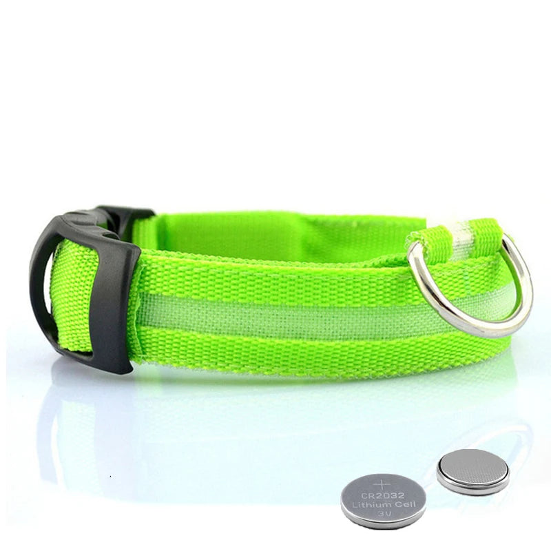 LumiPasseio™ — Coleira LED Ajustável para Cães