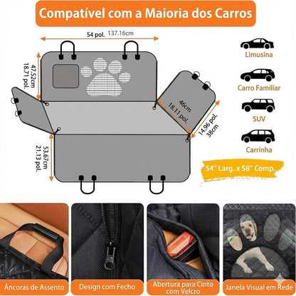 CalmaViagem™ Protetor Premium de Banco Traseiro